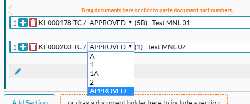 Document Holder Auswahl APPROVED