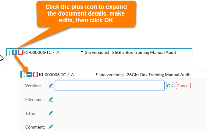 Document Holder Dokumentinfo anzeigen