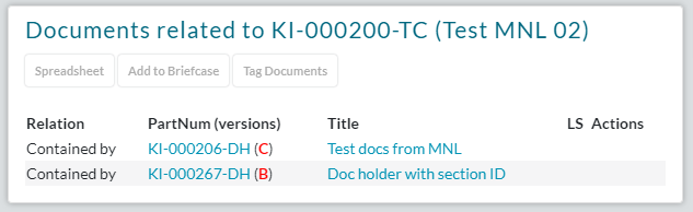 Document Holder Verwandte Dokumente 1