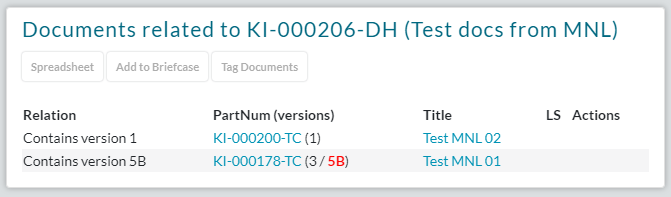 Document Holder Verwandte Dokumente 2